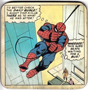 Sottobicchiere in Sughero The Amazing Spider-Man Spiderman - Beats Waiting for The Bus. Marvel Comics. Logoshirt