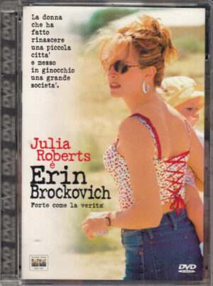 Erin Brockovich un film con Julia Roberts. DVD in Italiano. Custodia Jewel Box