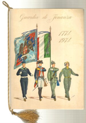 Calendario Guardia di Finanza Anno 1974. Con Cordoncino Originale
