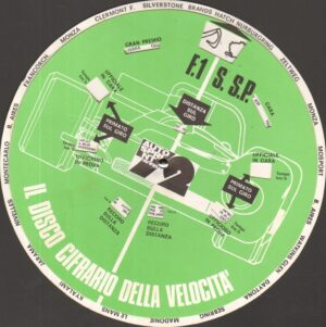 IL Disco Cifrario della Velocità e delle Macchine.  '72 Autosprint 22x22 cm