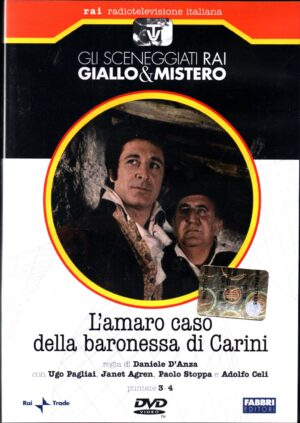 L'amaro caso della baronessa di Carini - Miniserie TV DVD RAI (Episodi 3-4) Sceneggiati Rai Giallo & Mistero - Versione da edicola DVD in Italiano