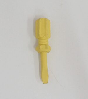 La Piccola Officina - Gommina Cacciavite (giallo) - Sorpresina Mulino Bianco - SENZA Libretto e Scatolina - Vintage anni '80-'90