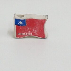 Mulino Bianco Gommina Bandiera Birmania. Vintage anni '80