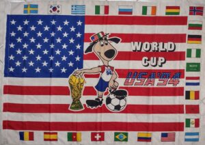 Bandiera Flag World Cup USA '94 - USA 1994 in Tessuso. Grandezza cm 136x96
