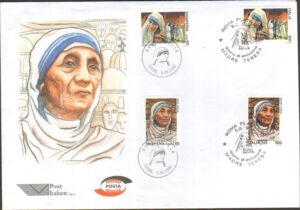 Madre Teresa Busta Ufficiale Annullo Primo Giorno. Italia Albania 1998. Poste Italiane
