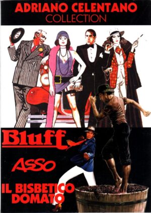 Adriano Celentano Collection Bluff, Asso, Bisbetico Domato con 3 DVD in Italiano con Slipcase. Versione da edicola