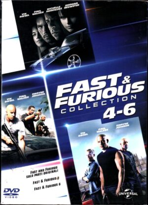 Fast and  Furious Colllection 4-6 con 3 DVD in Italiano Versione da edicola