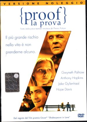 Proof - La Prova DVD in Italiano Versione Noleggio