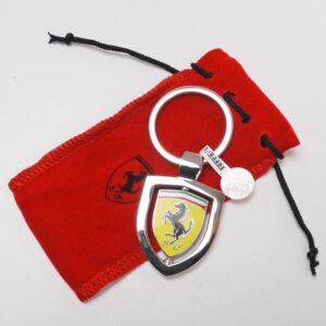 Portachiavi con stemma della Ferrari Girevole in Metallo. Nocolor
