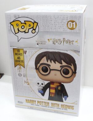 Funko POP! Harry Potter con Edvige n. 01. Action Figure da Collezione cm 46. Funko