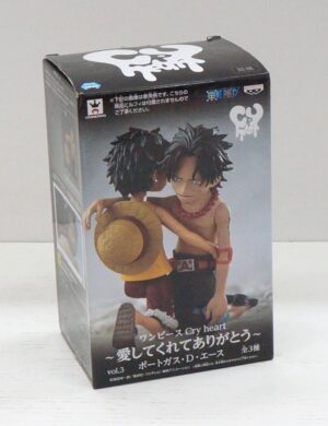 One Piece - Cry Heart Vol. 3: Ace. Action Figure cm 10. Banpresto