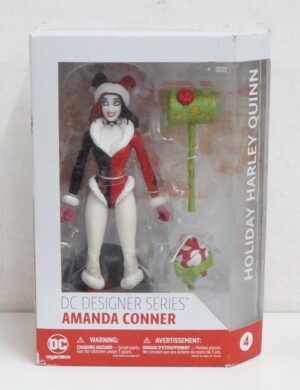 Holiday Harley Quinn. DC Comics Action Figure cm 18 - Dedigner Amanda Conner. DC Entertainment