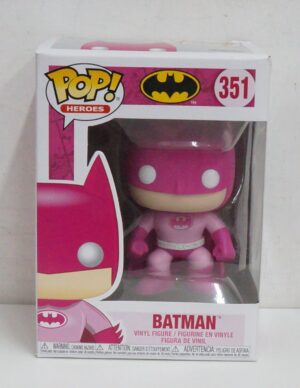 Funko Pop! Heroes: Batman DC Comics n. 351. Breast Cancer Awareness. Action Figure cm 10. Funko