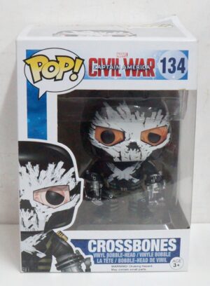 Funko Pop! Marvel: Crossbones. Captain America Civil War n. 134. Action Figure cm 10. Funko