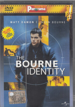 The Bourne Identity un film con Matt Damon. Grandi Film di Panorama. DVD in Italiano. Versione da edicola