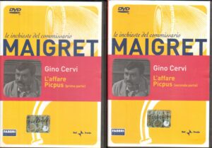 L’Affare Picpus Parte 1 e 2 con Gino Cervi. Le Inchieste del Commissario Maigret n. 2 DVD. Versione da Edicola