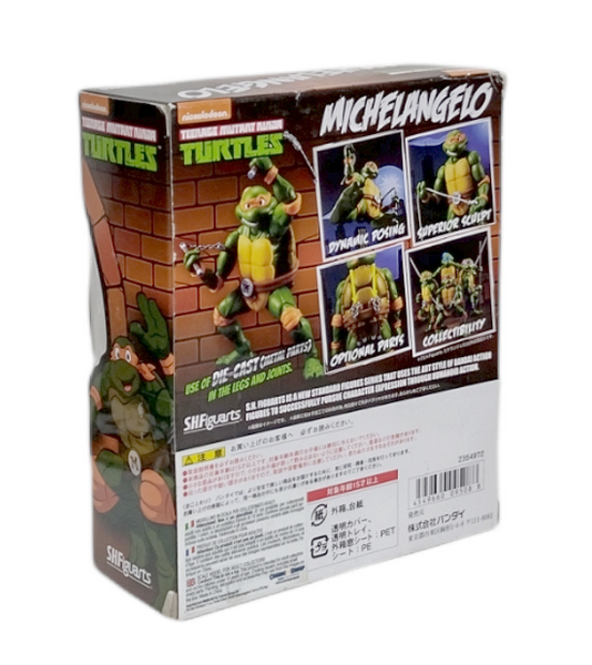 Tartarughe Ninja Classiche – Statuetta Michelangelo 10 Cm Articolata – Giocattolo Ufficiale Giochi Preziosi Con Armi E Guscio