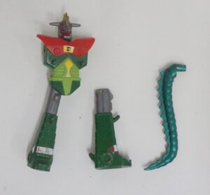 Gokaiser: Gokai Dragon - Chogokin. DANNEGGIATO E NON COMPLETO. Diecast Metal Robot. Figure Vintage cm 11