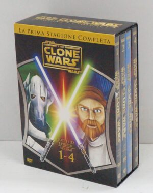 Star wars. The Clone Wars. Prima Stagione 1 Completa. (Episodi 1-22) (4 DVD) con Cofanetto. DVD in Italiano