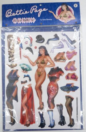 Bettie Page Dress-Up Magnet Set - Set di Magneti by Dave Stevens. Dark Horse Comics
