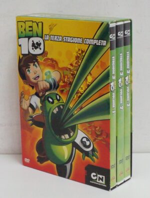 Ben 10 - Terza Stagione 3 Completa. Episodi 1-13 con n. 3 DVD in Italiano con Cofanetto