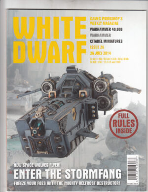Rivista White Dwarf WD 26 July 2014. Warhammer – In Inglese ed. Games Workshop