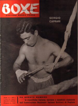Rivista La boxe nel mondo. N. 7 - Luglio 1957