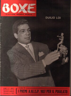 Rivista La boxe nel mondo. N. 3 - Marzo 1958