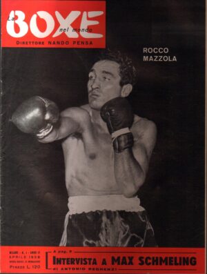 Rivista La boxe nel mondo. N. 4 - Aprile 1958