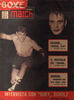 Rivista La boxe nel mondo (Sport Match). N. 6 - 20 Marzo 1964