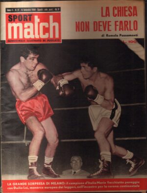 Rivista Sport Match N. 27 - 15 Settembre 1958