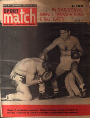 Rivista Sport Match N. 31 - 15 Novembre 1958