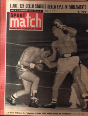 Rivista Sport Match N. 33 - 15 Dicembre 1958