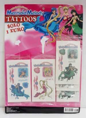 Mermaid Melody Principesse Sirene - Tattoos. N. 5 bustine Tatuaggi