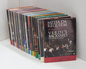 Giuseppe Verdi Le opere. Raccolta di 27 Custodie con 30 DVD in Italiana. Versione da edicola