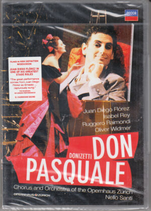 Don Pasquale di Donizetti con Florez. Opernhaus Zurich Orchestra. DVD Edizione Stati Uniti NTSC Regione 0, Lingua Inglese