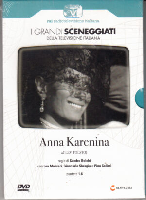Anna Karenina. Miniserie TV Completa Episodi 1-6 con n. 2 DVD in Italiano. I grandi Sceneggiati Rai. Versione da edicola