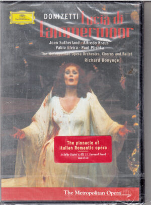 Lucia Di Lammermoor di Donizetti. Bonynge Metropolitan Opera Orchestra. DVD NTSC (No PAL) in Inglese