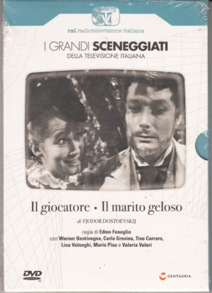 Il Giocatore - Il Marito Geloso. 2 Miniserie TV Complete con n. 2 DVD in Italiano. I grandi Sceneggiati Rai. Versione da edicola