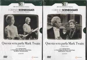 Questa sera parla Mark Twain. Miniserie TV Completa Episodi 1-7. DVD in Italiano. I grandi Sceneggiati Rai. Versione da edicola
