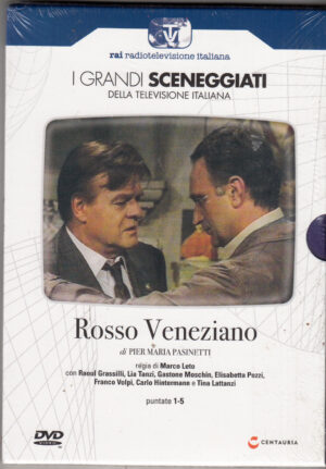 Rosso Veneziano. Miniserie TV Completa Episodi 1-5 con n. 2 DVD in Italiano. I grandi Sceneggiati Rai. Versione da edicola