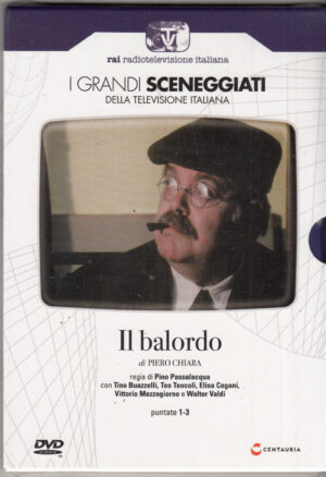 Il Balordo. Miniserie TV Completa Episodi 1-3 con n. 2 DVD in Italiano. I grandi Sceneggiati Rai. Versione da edicola. Nuovo