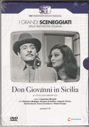Don Giovanni in Sicilia. Miniserie TV Completa Episodi 1-3 con n. 2 DVD in Italiano. I grandi Sceneggiati Rai. Versione da edicola