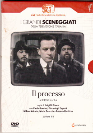 Il processo. Miniserie TV Completa Episodi 1-2 con n. 2 DVD in Italiano. I grandi Sceneggiati Rai. Versione da edicola