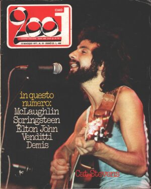 Rivista Ciao 2001 n. 19 del 15 Maggio 1977 - In copertina Cat Stevens