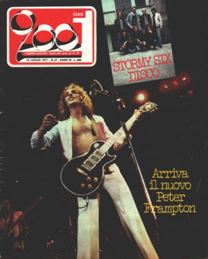 Rivista Ciao 2001 n. 27 del 10 Luglio 1977 - In copertina Peter Frampton