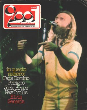 Rivista Ciao 2001 n. 41 del 16 Ottobre 1977 - In copertina Phil Collins (Genesis)