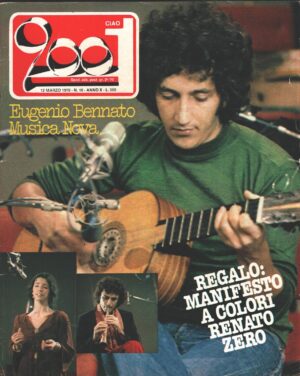 Rivista Ciao 2001 n. 10 del 12 Marzo 1978 - In copertina Eugenio Bennato