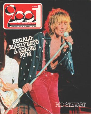 Rivista Ciao 2001 n. 12 del 26 Marzo 1978 - In copertina Rod Stewart