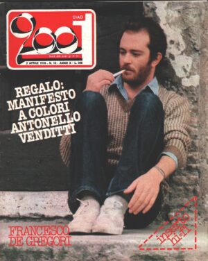 Rivista Ciao 2001 n. 13 del 2 Aprile 1978 - In copertina Francesco De Gregori